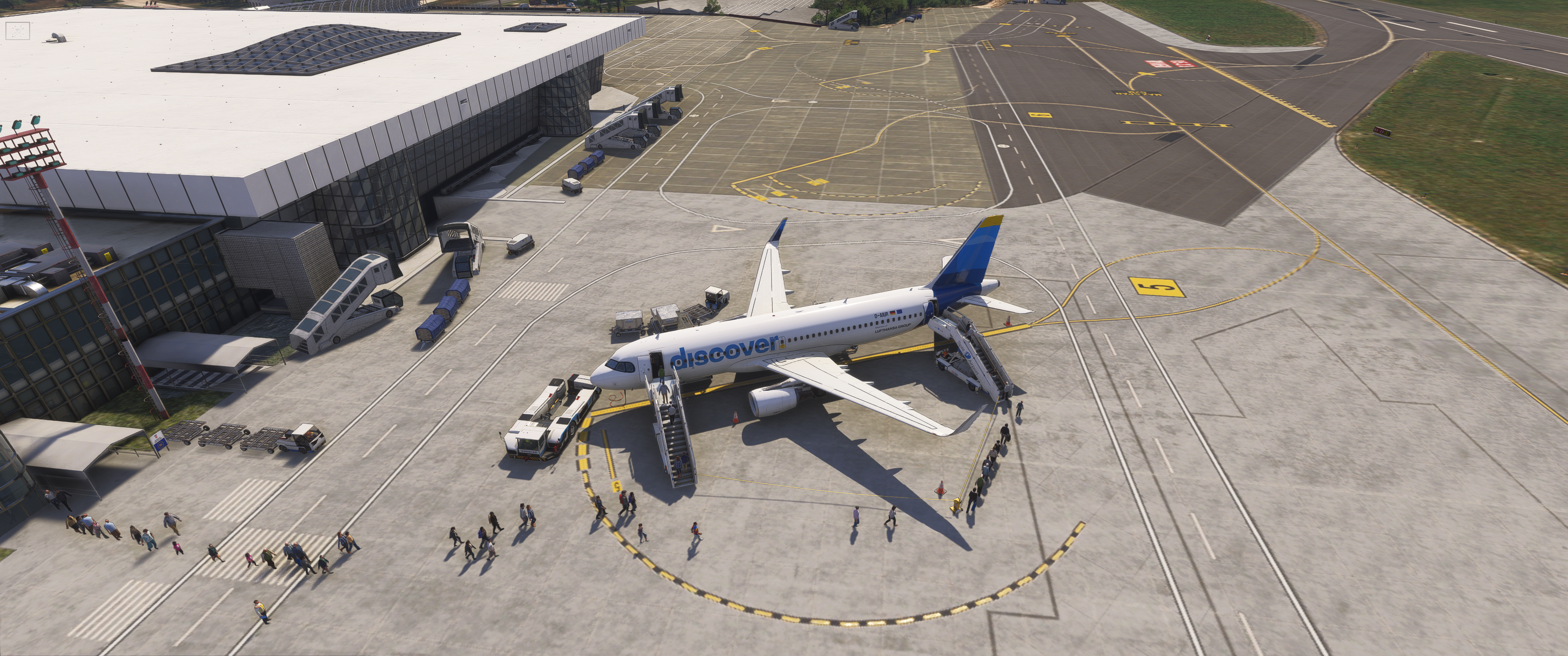 Discover Airbus A320 viewed from above at Split