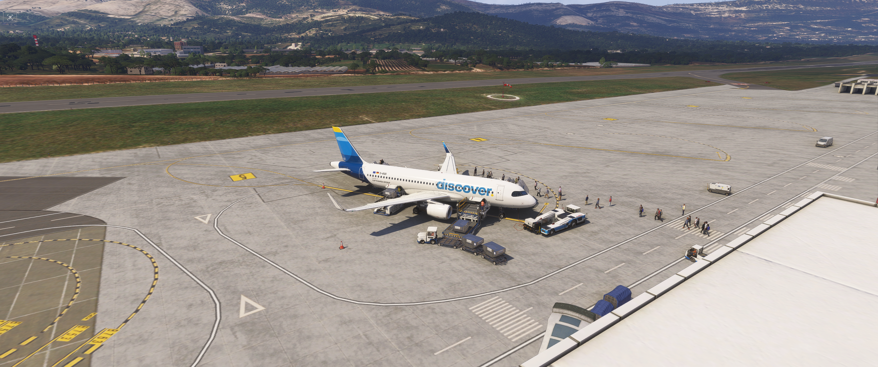 Discover Airbus A320 on the apron at Split